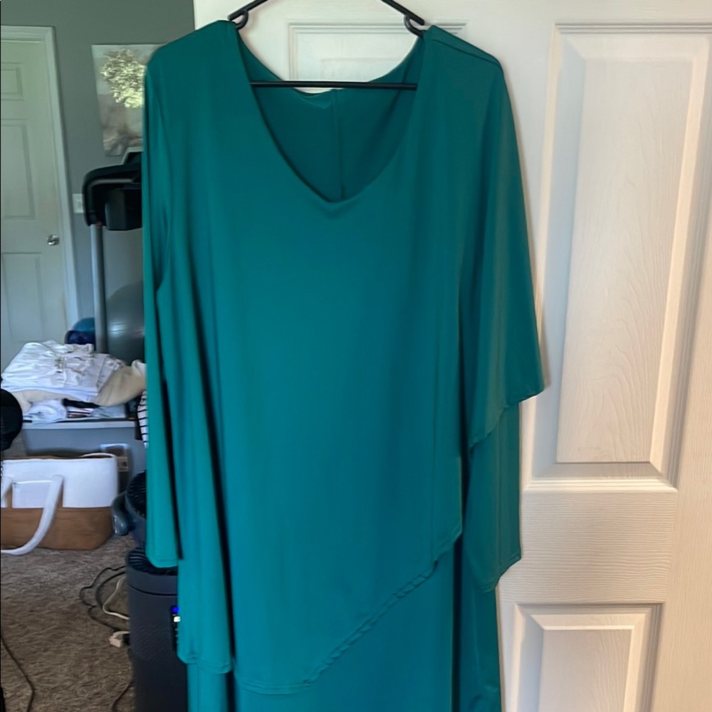 Elegant Teal Women's Dress